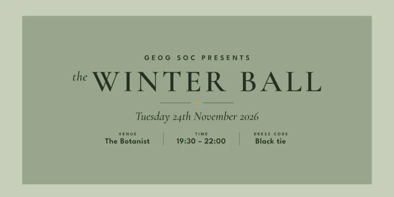 Geogsoc Christmas Ball