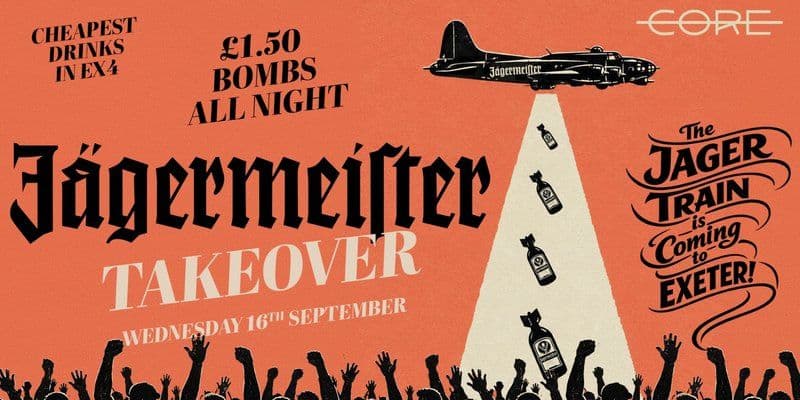 Jagermisters Takeover - £1.50 Bombs All Night
